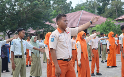 SMAN 4 Bengkalis Meriahkan Hari Anak Nasional 2025 dengan Kegiatan Senam Pagi Bersama